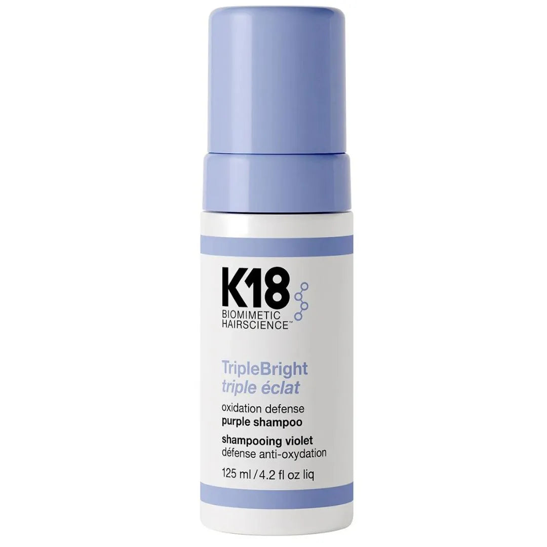 K18 TripleBright Oxidation Defense Purple Shampoo 125ml bottle