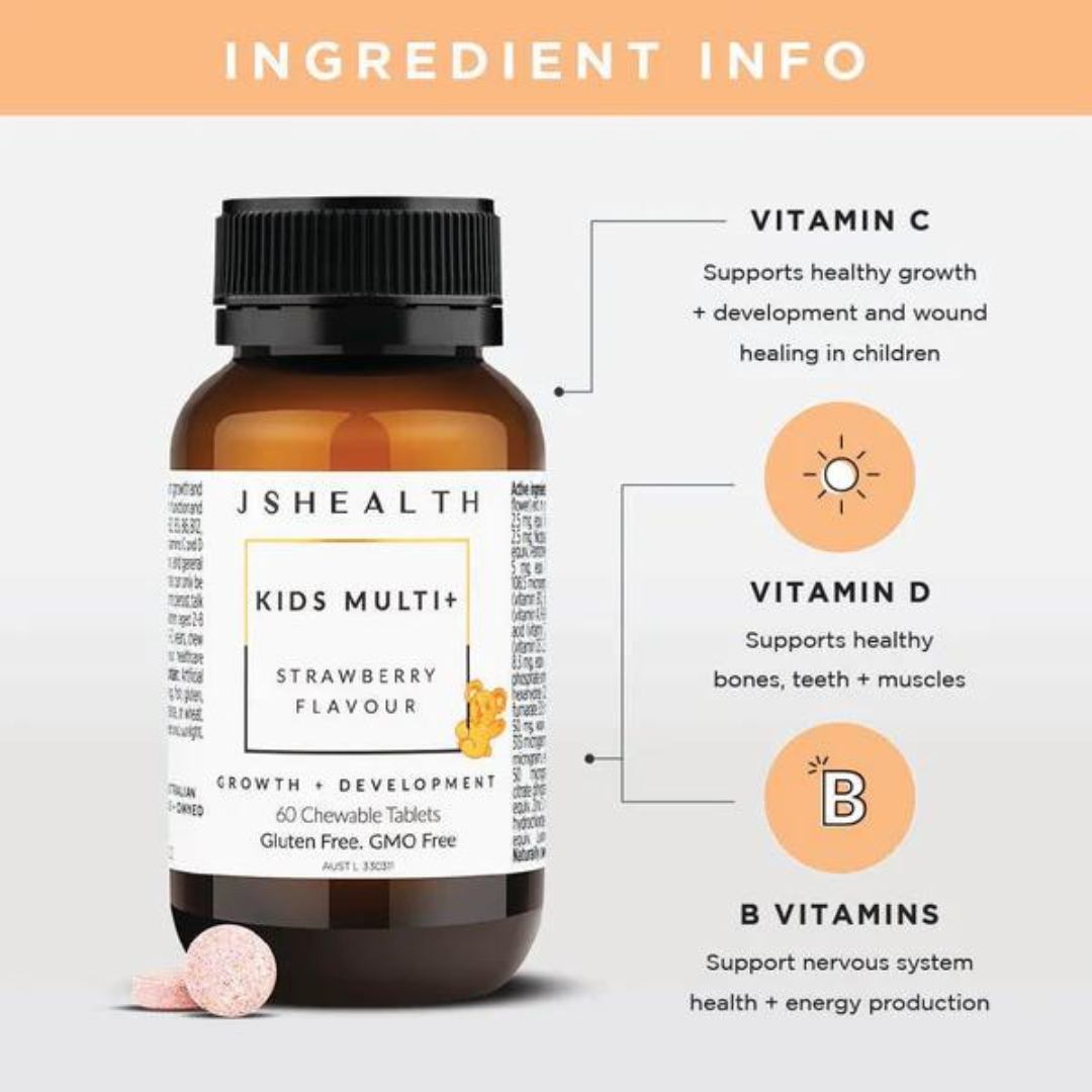 JSHealth Kids Multi Vitamin + Supplement - 60 Tablets