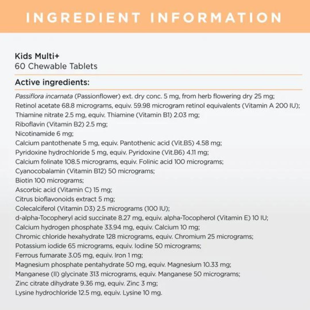JSHealth Kids Multi Vitamin + Supplement - 60 Tablets