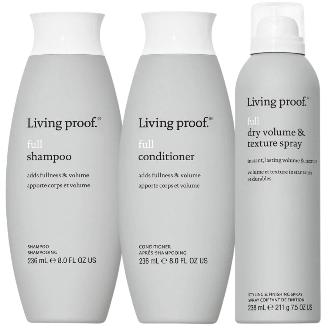 Living Proof Full Texture Kit - Shampoo + Conditioner + Dry Volume & Texture Spray
