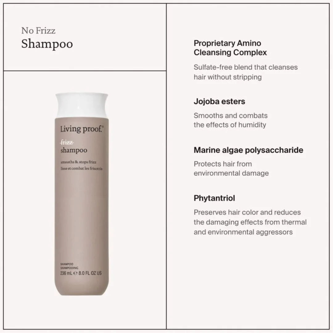 Living Proof No Frizz Extend Kit - Shampoo + Conditioner + Smooth Styling Cream