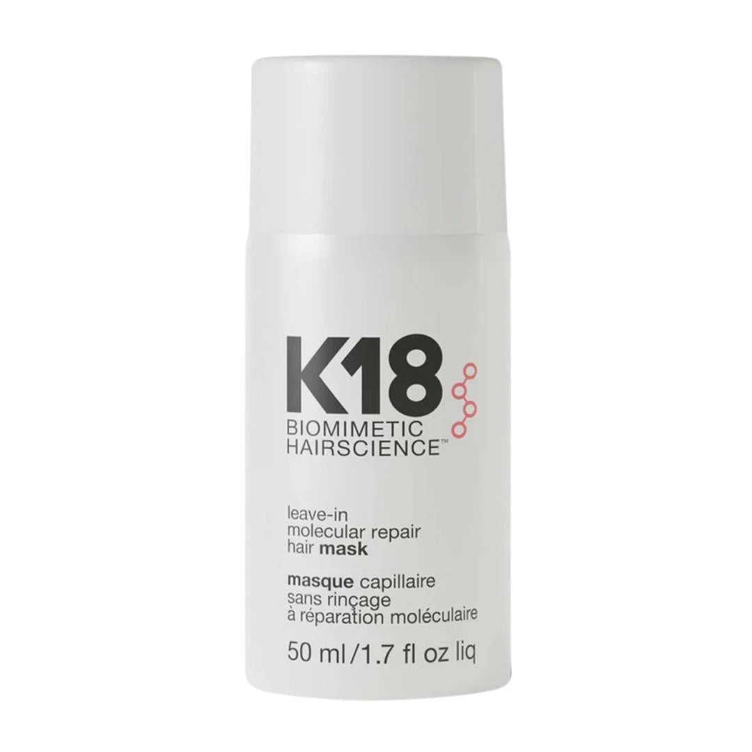 K18 Leave-In Molecular Repair Hair Mask 50ml – verified customer reviews panel on light background