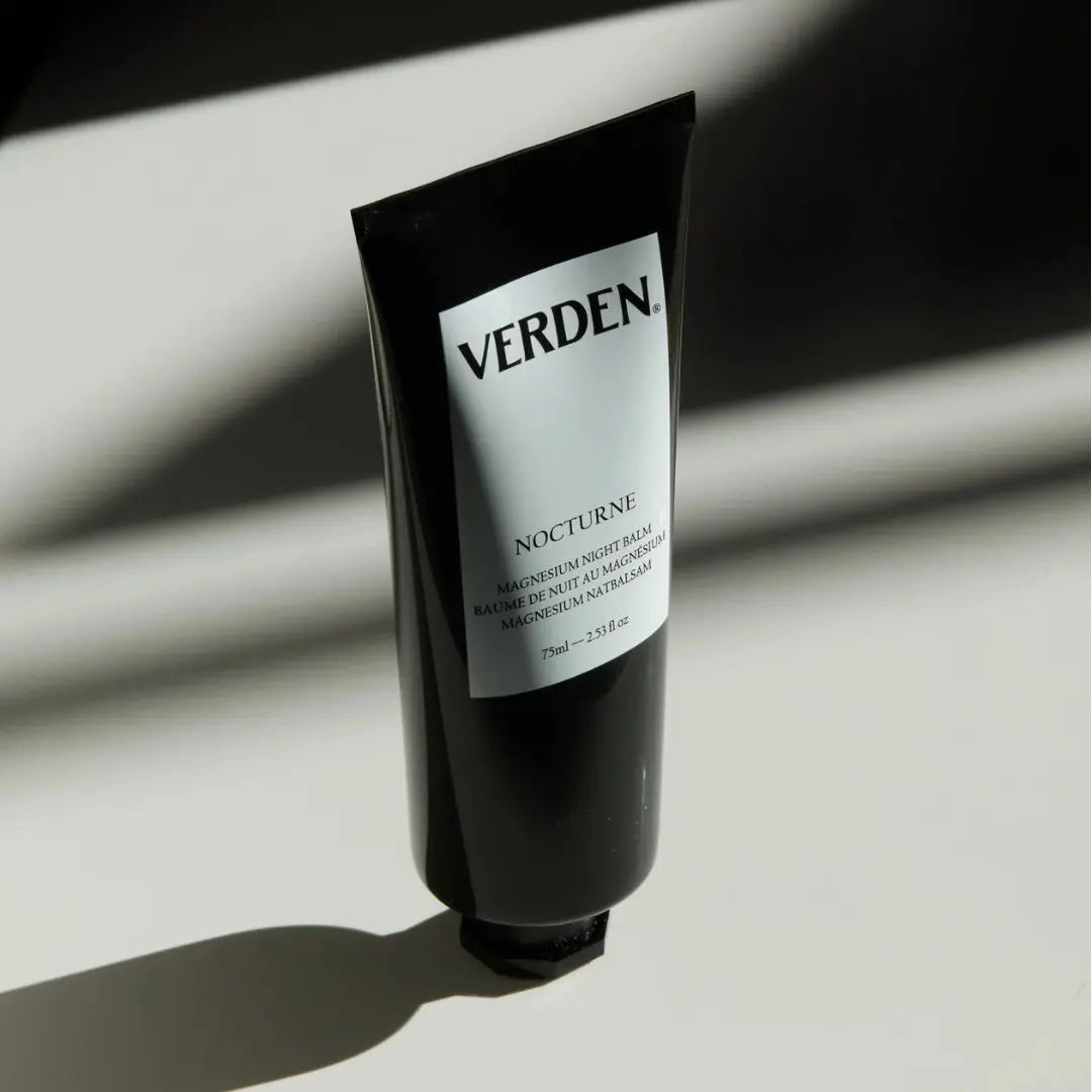 Magnesium-infused balm by Verden with lavender and chamomile to ease tension and support sleep.