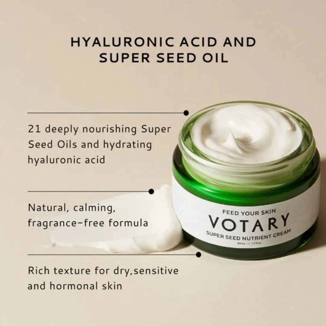 Votary Super Seed Nutrient Cream - Fragrance Free, 50ml