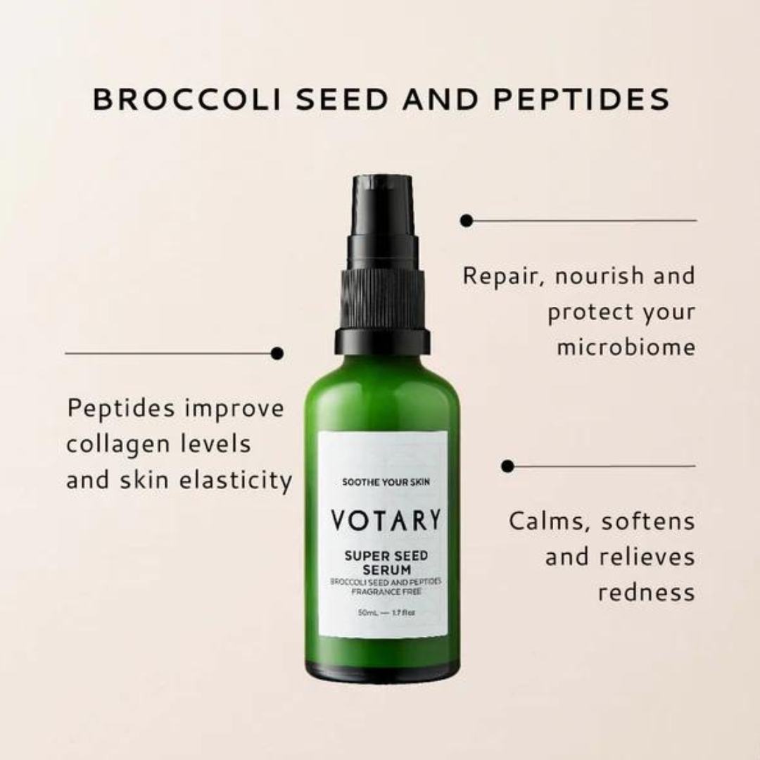 Votary Super Seed Serum – Broccoli Seed & Peptides Mini, 15ml