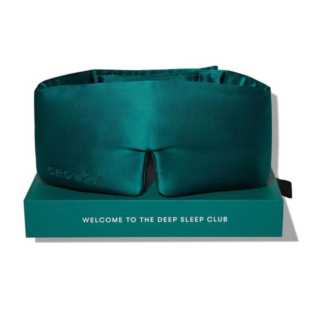 DROWSY Silk Sleep Mask - Green Sapphire