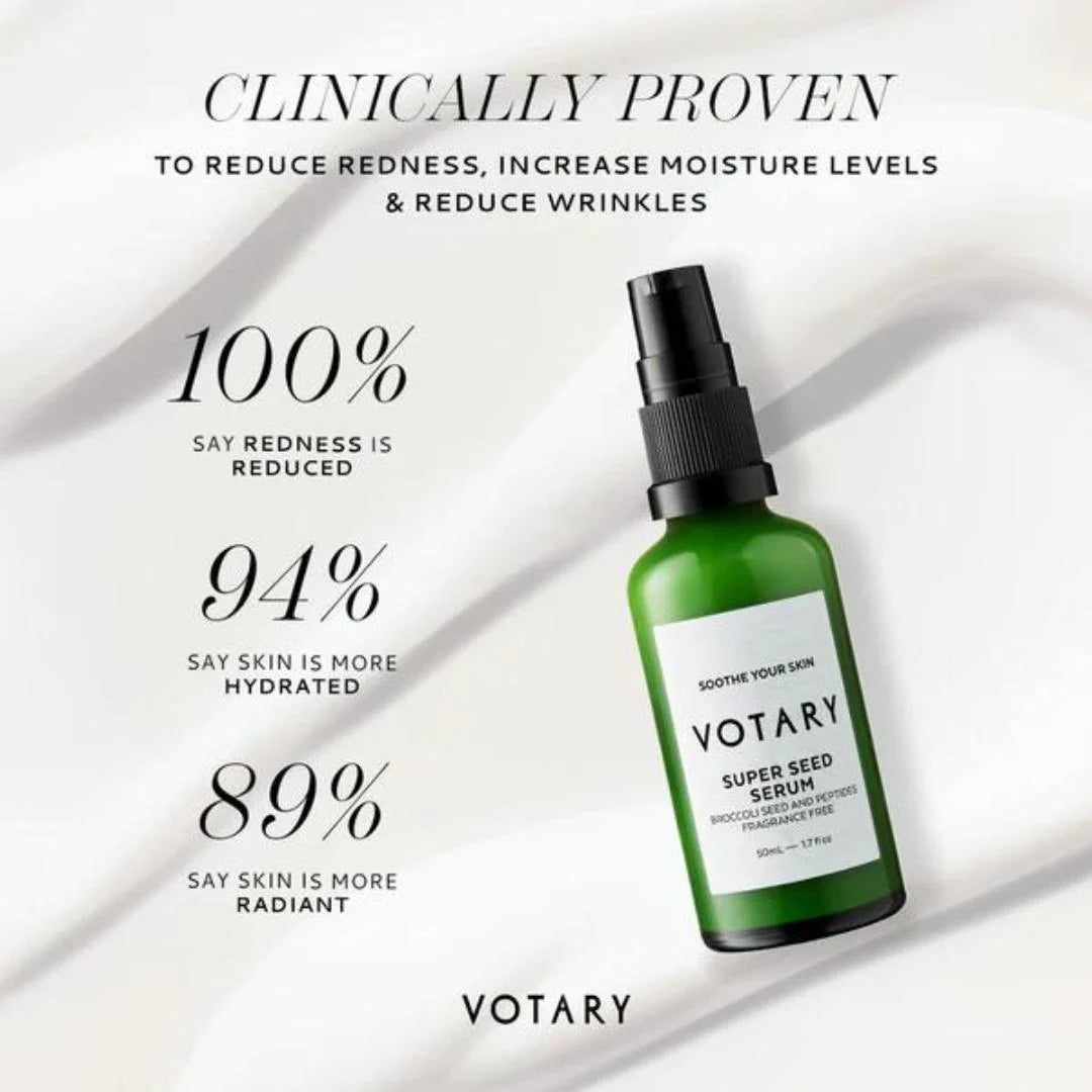 Votary Super Seed Serum – Broccoli Seed & Peptides, 50ml