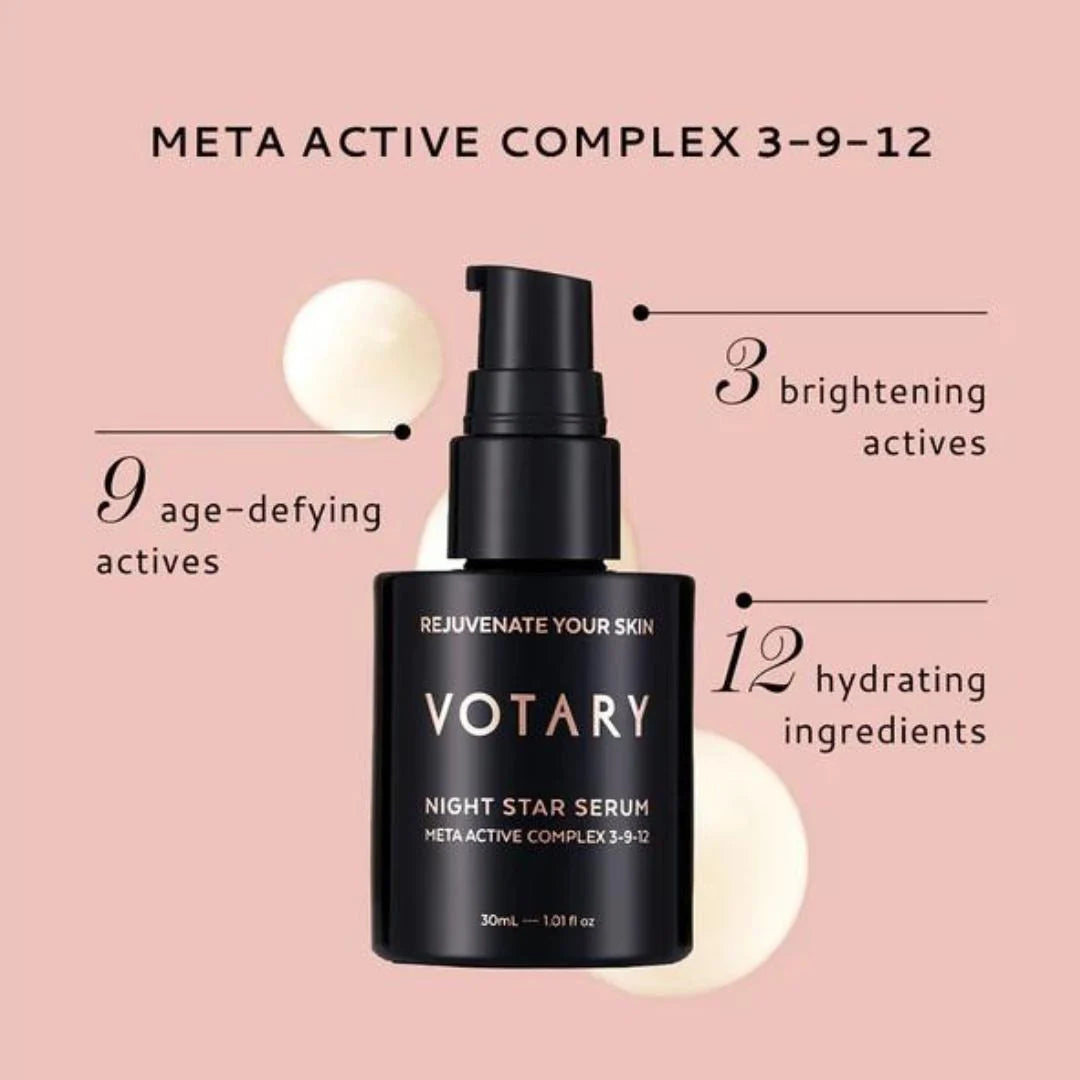 Votary Night Star Serum - Meta Active Complex 3-9-12, 30ml
