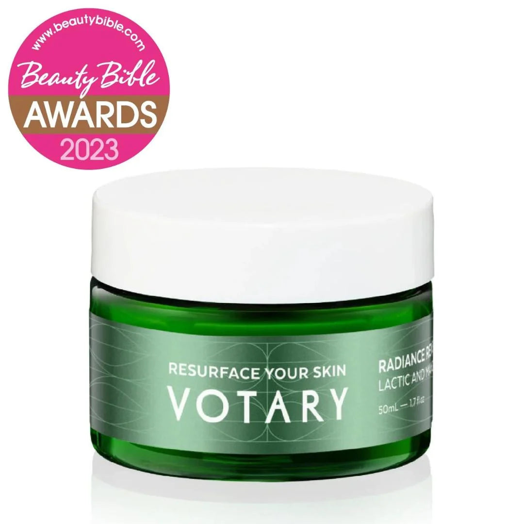 قناع Votary Radiance Reveal - اللاكتيك وحمض الماندليك