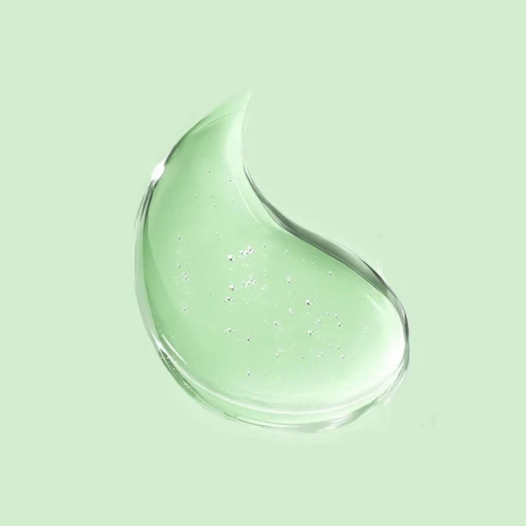 Lightweight gel texture of Votary Super Bright Eye Gel with green tea and peptides