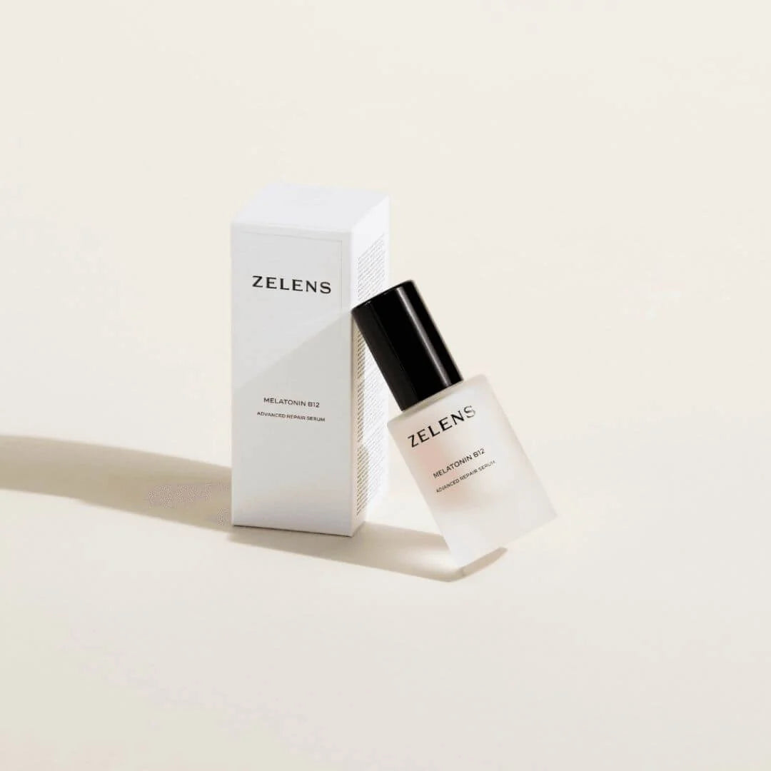 Zelens Melatonin B12 Advanced Peptide Repair Serum 30ml – lightweight serum texture swatch on white background