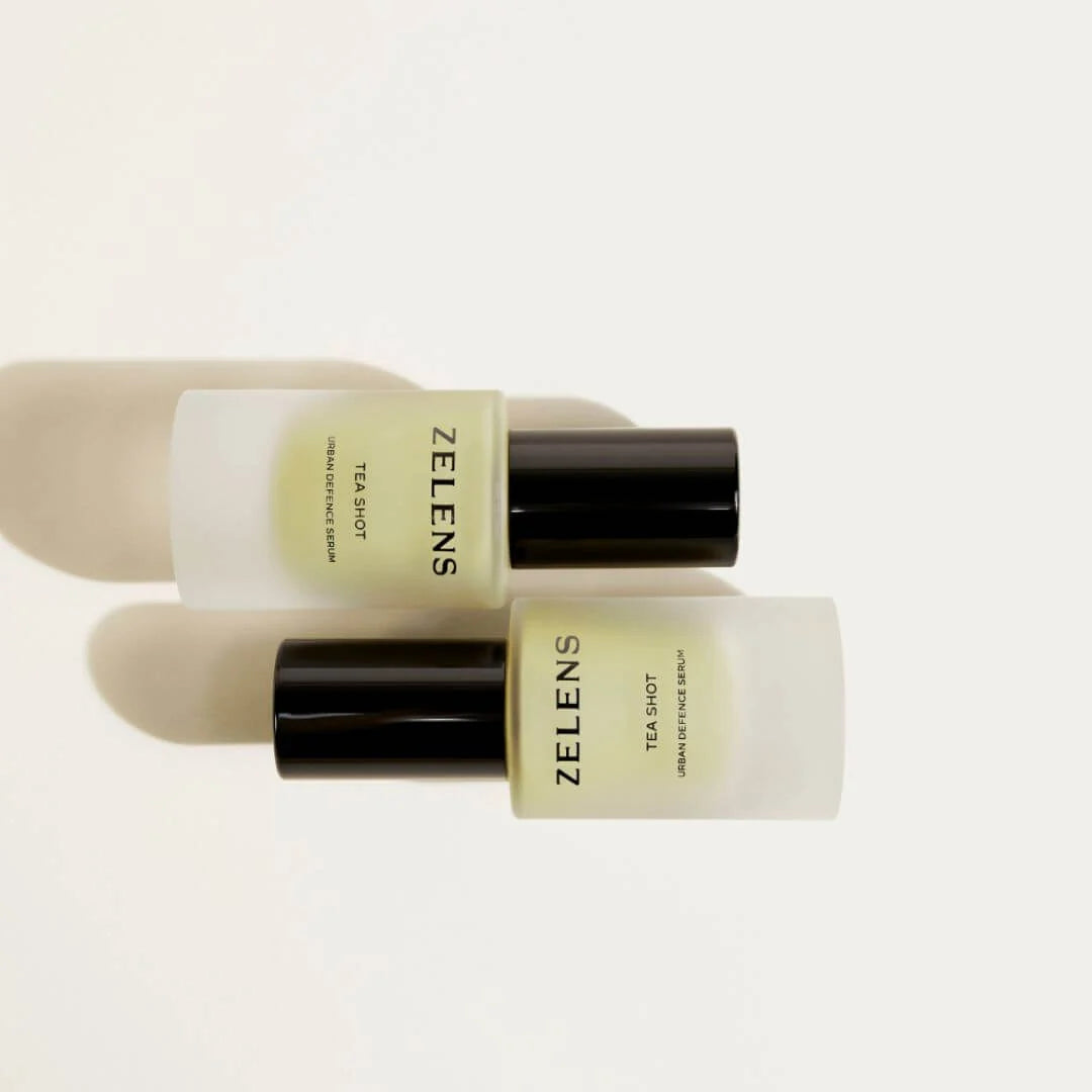 Zelens Tea Shot Urban Defence Serum 10ml – product and outer packaging shot on white background