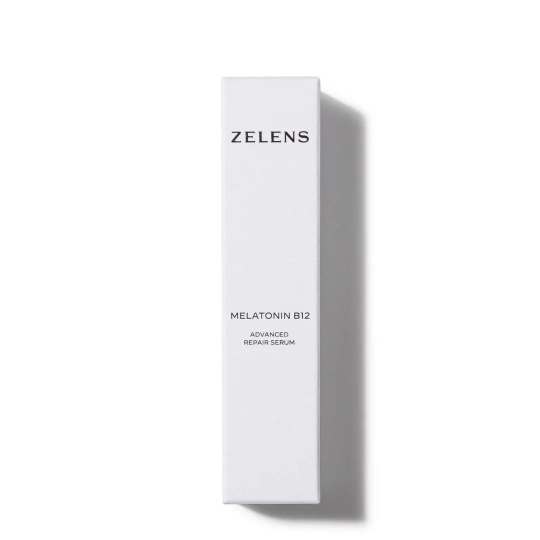 Zelens Melatonin B12 Advanced Repair Serum 10ml – verified customer reviews panel on light background