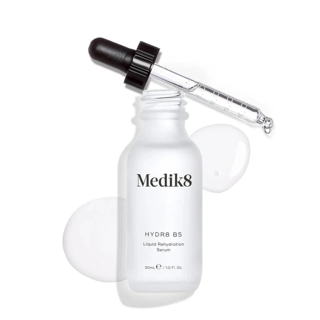 Medik8 Hydr8 B5 Serum 30ml – Hydr8 B5 vs Hydr8 B5 Intense comparison guide: lightweight daily hydration vs supercharged hydration for dehydrated skin