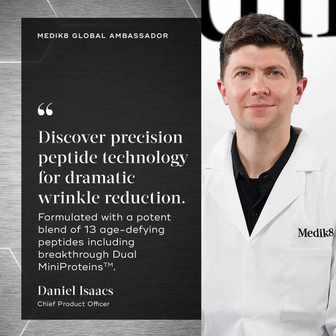 Medik8 Liquid Peptides Advanced MP 30ml – verified customer reviews panel on light background