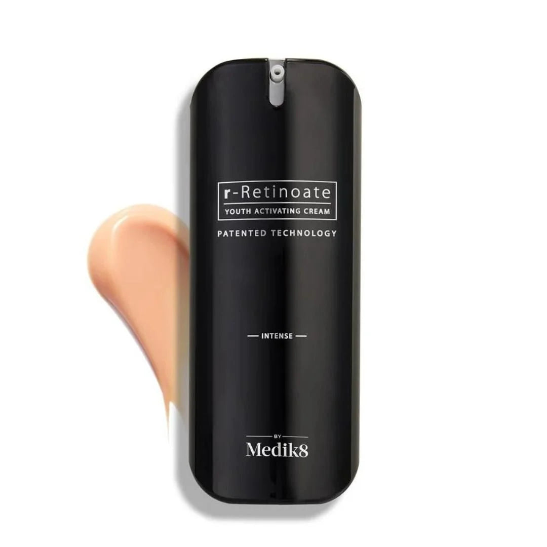 Medik8 r-Retinoate Youth Activating Cream Intense 50ml – key ingredient benefits infographic