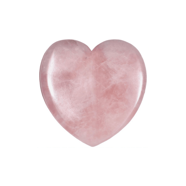 Gua Sha Rose Quartz Love Heart - The Skincare Edit 