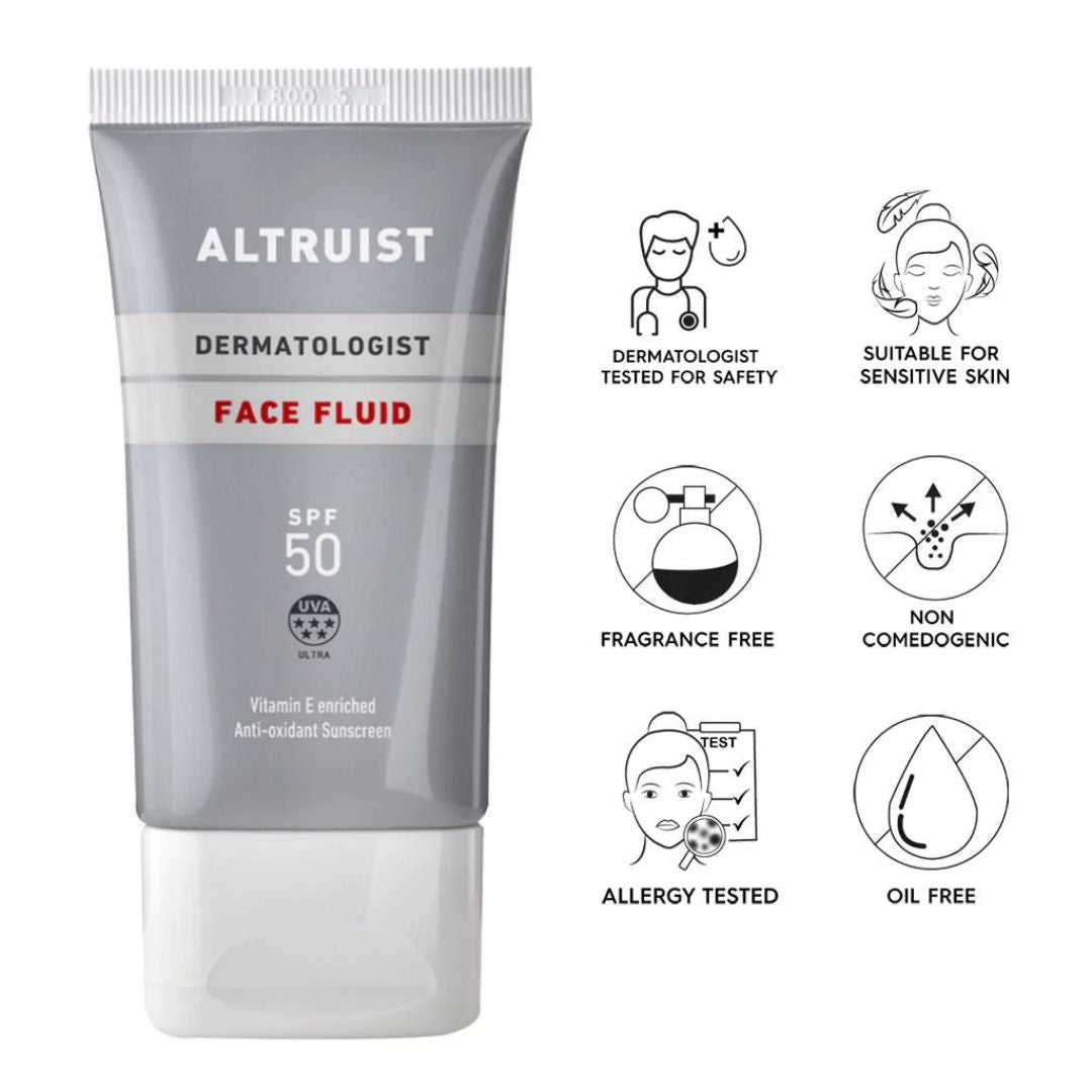Altruist Face Fluid SPF 50 Benefits