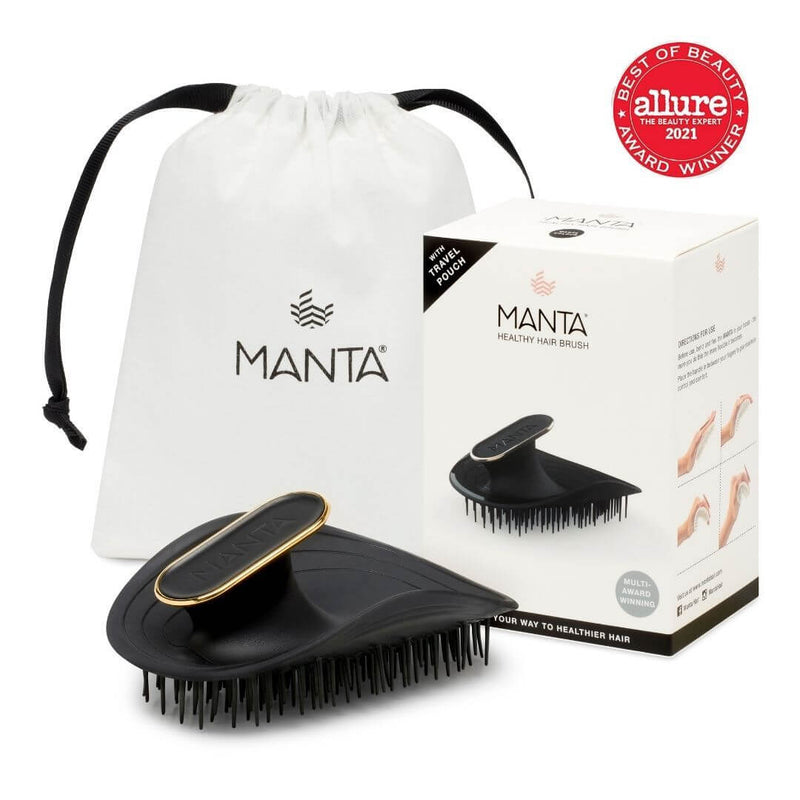 Manta Healthy Hair Brush Black